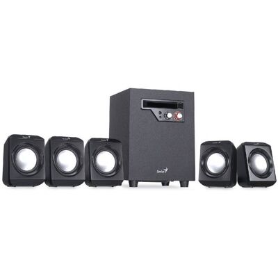 Genius głośniki SW-5.1 1020 v2, 5.1, 26W, czarne, kontroler, kino domowe, 3,5 mm jack, 170Hz~20kHz Genius głośniki SW-5.1 1020 v2, 5.1, 26W, czarne, kontroler, kino domowe, 3,5 mm jack, 170Hz~20kHz