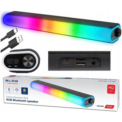 Inny producent GŁOŚNIK BLUETOOTH SOUNDBAR GAMINGOWY GŁOŚNIKI KOMPUTEROWE LED RGB USB 14W Inny producent GŁOŚNIK BLUETOOTH SOUNDBAR GAMINGOWY GŁOŚNIKI KOMPUTEROWE LED RGB USB 14W