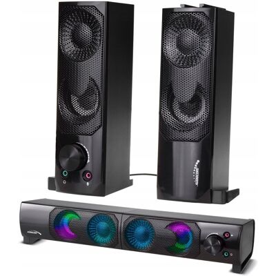 Inny producent GŁOŚNIKI KOMPUTEROWE 2.0 do KOMPUTERA LAPTOPA 2w1 SOUNDBAR ZASILANIE USB Inny producent GŁOŚNIKI KOMPUTEROWE 2.0 do KOMPUTERA LAPTOPA 2w1 SOUNDBAR ZASILANIE USB