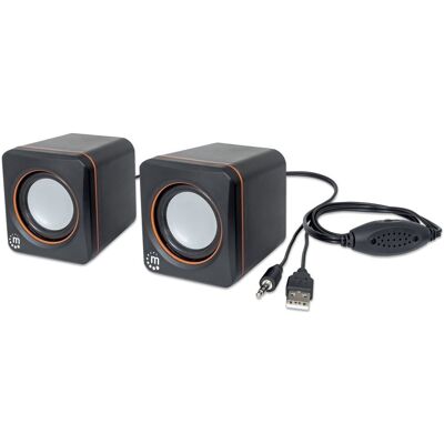 Głośniki Komputerowe Manhattan 2.0 Jack 3.5mm / USB 2x3W Seria 2600 Głośniki Komputerowe Manhattan 2.0 Jack 3.5mm / USB 2x3W Seria 2600