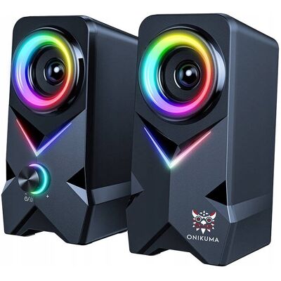 Inny producent Głośniki komputerowe Onikuma L2 2.0 bluetooth USB z podświetleniem RGB 10W Inny producent Głośniki komputerowe Onikuma L2 2.0 bluetooth USB z podświetleniem RGB 10W