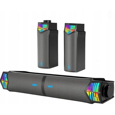 Defender GŁOŚNIKI KOMPUTEROWE RGB 3D BASS BOOST, KOMPAKTOWY ROZMIAR DŹWIĘK 2.0 Defender GŁOŚNIKI KOMPUTEROWE RGB 3D BASS BOOST, KOMPAKTOWY ROZMIAR DŹWIĘK 2.0