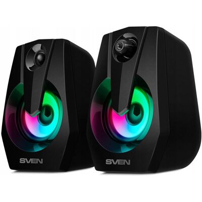 SVEN PTE LTD SVEN 370 głośniki komputerowe 2.0 6W LED, zasilanie USB, zestaw 2.0 SVEN PTE LTD SVEN 370 głośniki komputerowe 2.0 6W LED, zasilanie USB, zestaw 2.0