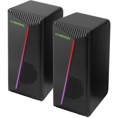 Inny producent ZESTAW GŁOŚNIKÓW GŁOŚNIKI KOMPUTEROWE DO LAPTOPA KOMPUTERA 2.0 LED USB 6W Inny producent ZESTAW GŁOŚNIKÓW GŁOŚNIKI KOMPUTEROWE DO LAPTOPA KOMPUTERA 2.0 LED USB 6W