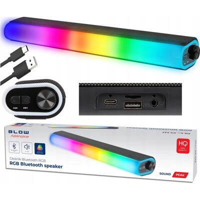 Inny producent Głośnik Bluetooth Soundbar Gamingowy Głośniki Komputerowe Led Rgb Usb 14w Inny producent Głośnik Bluetooth Soundbar Gamingowy Głośniki Komputerowe Led Rgb Usb 14w