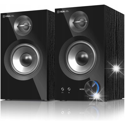 Inny producent Zestaw Głośników 2.0 28W z Bluetooth + AUX - REAL-EL S-420 - Jakość Inny producent Zestaw Głośników 2.0 28W z Bluetooth + AUX - REAL-EL S-420 - Jakość