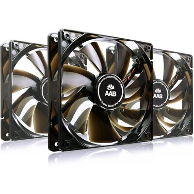 3x AABCOOLING Super Silent R12 cm 120mm Wentylator Komputerowy 9dB, Wentylator Chłodzący do Chłodzenia Komputerowego 3x AABCOOLING Super Silent R12 cm 120mm Wentylator Komputerowy 9dB, Wentylator Chłodzący do Chłodzenia Komputerowego