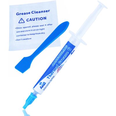 AABCOOLING THERMAL GREASE 6 - 4g - TG6 NAJLEPSZA PASTA TERMOPRZEWODZACA DO PROCESORA 15,3W/mK KOMPUTER CPU GPU PC LAPTOP CHŁODZENIE RADIATOR AABCOOLING THERMAL GREASE 6 - 4g - TG6 NAJLEPSZA PASTA TERMOPRZEWODZACA DO PROCESORA 15,3W/mK KOMPUTER CPU GPU PC LAPTOP CHŁODZENIE RADIATOR