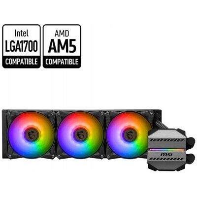 Chłodzenie wodne AiO MSI MAG CoreLiquid M360 360mm Chłodzenie wodne AiO MSI MAG CoreLiquid M360 360mm