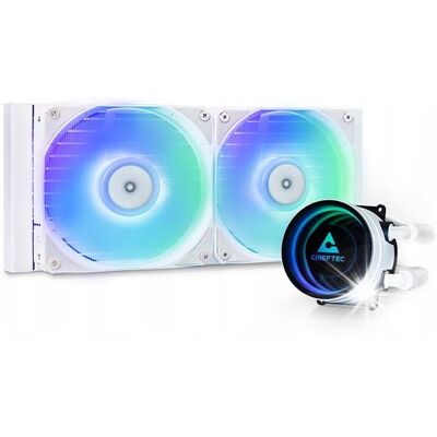 Inny producent Chłodzenie wodne Chieftec Iceberg White 240 CLC-240-RGB-W 2x120mm PWM Inny producent Chłodzenie wodne Chieftec Iceberg White 240 CLC-240-RGB-W 2x120mm PWM