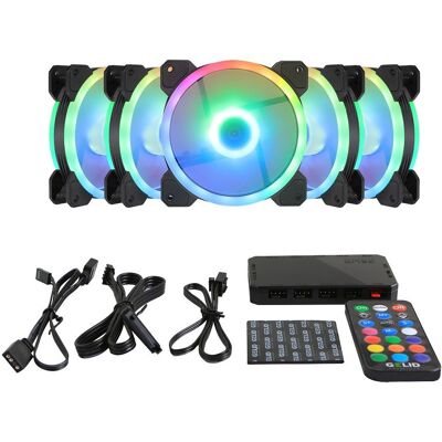 Gelid 120mm Amber5 ARGB Combo Bundle (RF-RGB-MP-01) Gelid 120mm Amber5 ARGB Combo Bundle (RF-RGB-MP-01)