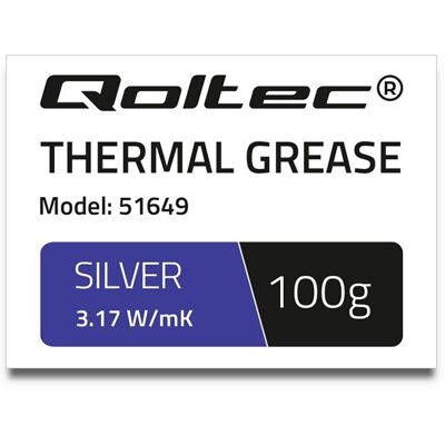 Pasta termoprzewodząca QOLTEC, 100 g Pasta termoprzewodząca QOLTEC, 100 g