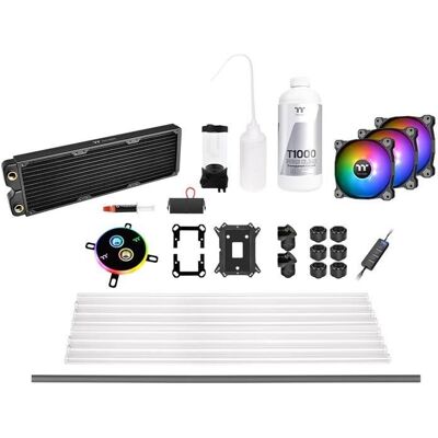 Thermaltake Chłodzenie wodne - Pacific C360 LCS ARGB (120mm3, miedź, Hard Tube) Thermaltake Chłodzenie wodne - Pacific C360 LCS ARGB (120mm3, miedź, Hard Tube)