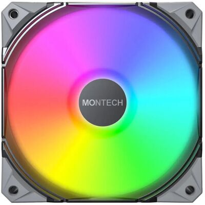 Wentylator Montech E28 ARGB PWM Black 120mm Wentylator Montech E28 ARGB PWM Black 120mm