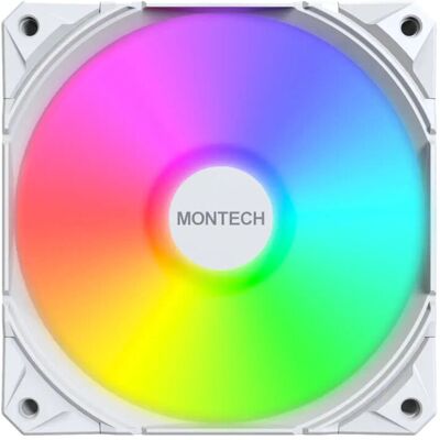Wentylator Montech E28 ARGB PWM White 120mm Wentylator Montech E28 ARGB PWM White 120mm