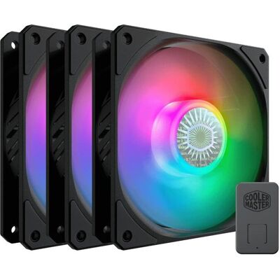Zestaw 3 wentylatorów COOLER MASTER Sickleflow 120 ARGB, 3IN1, MFX-B2DN-183PA-R1 Zestaw 3 wentylatorów COOLER MASTER Sickleflow 120 ARGB, 3IN1, MFX-B2DN-183PA-R1