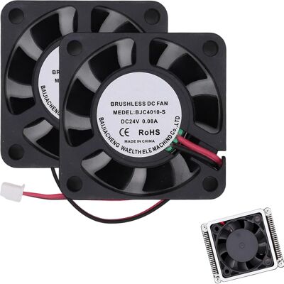 Inny producent Wentylator Osiowy 2 Sztuki 40x40x10mm Cichy Wydajny Chłodzenie Komputera Inny producent Wentylator Osiowy 2 Sztuki 40x40x10mm Cichy Wydajny Chłodzenie Komputera