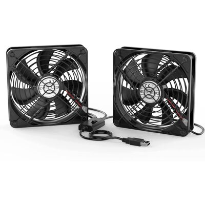 Inny producent Wentylator Usb Podwójny 140mm Chłodzący Do Komputera 3 Prędkości Cichy Inny producent Wentylator Usb Podwójny 140mm Chłodzący Do Komputera 3 Prędkości Cichy