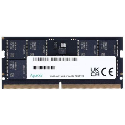 Pamięć SODIMM DDR5 Apacer 32GB (1x32GB) 4800MHz CL40 1,1V Pamięć SODIMM DDR5 Apacer 32GB (1x32GB) 4800MHz CL40 1,1V