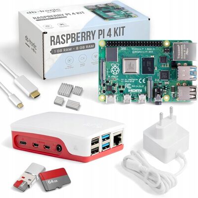 Raspberry Pi 4 Zestaw Startowy 4gb Ram Edycja 64 Gb Zasilacz 15w Raspberry Pi 4 Zestaw Startowy 4gb Ram Edycja 64 Gb Zasilacz 15w