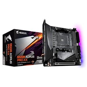 Płyta główna GIGABYTE B550I AORUS PRO AX miniATX - obsługuje procesory AMD Ryzen 3. generacji, dwa gniazda PCIe 4.0/3.0 M.2 z osłoną termiczną, WiFi 6