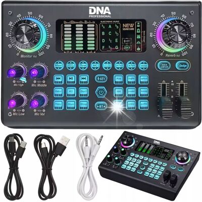Inny producent MIKSER AUDIO KARTA DŹWIĘKOWA MUZYCZNA Interfejs BT DSP XLR USB-C Podcast Inny producent MIKSER AUDIO KARTA DŹWIĘKOWA MUZYCZNA Interfejs BT DSP XLR USB-C Podcast