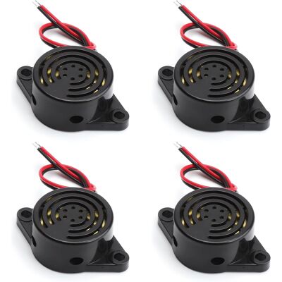 Inny producent Brzęczyk Aktywny 4 Sztuki 95db Głośny Alarm Dźwiękowy Sygnalizator Piezo Inny producent Brzęczyk Aktywny 4 Sztuki 95db Głośny Alarm Dźwiękowy Sygnalizator Piezo