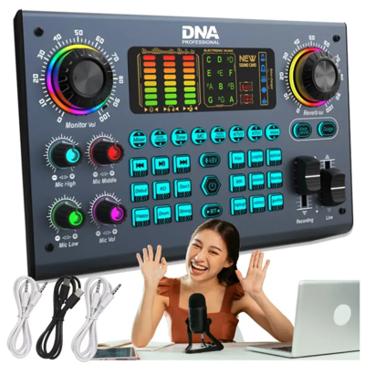 Dna Sc Two Zewnętrzna Karta Dźwiękowa Cyfrowa Akumulatorowa Interfejs Audio Bluetooth Dsp Usb-C Dna Sc Two Zewnętrzna Karta Dźwiękowa Cyfrowa Akumulatorowa Interfejs Audio Bluetooth Dsp Usb-C