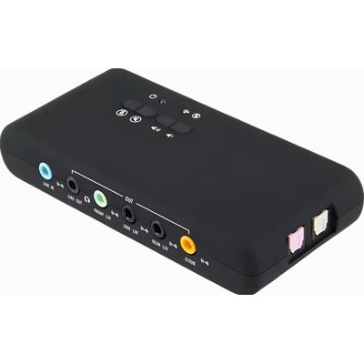 Inny producent Karta Dźwiękowa Usb 7.1 Adapter Audio Zewnętrzna 8 Kanałów Inny producent Karta Dźwiękowa Usb 7.1 Adapter Audio Zewnętrzna 8 Kanałów