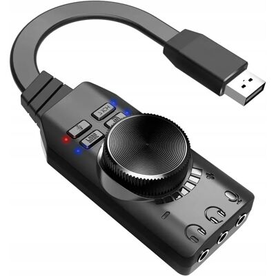 IPLAY Karta Dźwiękowa Usb Surround 7.1 Z Wyjściami Słuchawkowymi I Mikrofonem IPLAY Karta Dźwiękowa Usb Surround 7.1 Z Wyjściami Słuchawkowymi I Mikrofonem