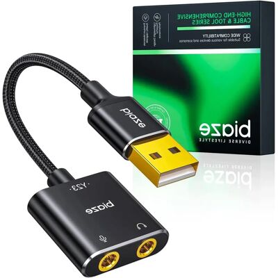 Zewnętrzna Karta Dźwiękowa Adapter Y23-A-De Usb Zewnętrzna Karta Dźwiękowa Adapter Y23-A-De Usb