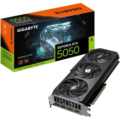 Gigabyte GeForce RTX 5050 GAMING OC 8GB GDDR6 DLSS 4 (GV-N5050GAMING OC-8GD) Gigabyte GeForce RTX 5050 GAMING OC 8GB GDDR6 DLSS 4 (GV-N5050GAMING OC-8GD)