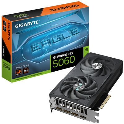 Gigabyte GeForce RTX 5060 EAGLE OC 8GB GDDR7 DLSS 4 (GV-N5060EAGLE OC-8GD) Gigabyte GeForce RTX 5060 EAGLE OC 8GB GDDR7 DLSS 4 (GV-N5060EAGLE OC-8GD)