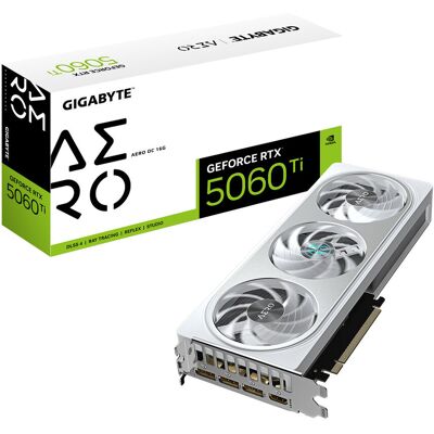 Gigabyte GeForce RTX 5060 Ti AERO OC 16GB GDDR7 DLSS 4 (GV-N506TAERO OC-16GD) Gigabyte GeForce RTX 5060 Ti AERO OC 16GB GDDR7 DLSS 4 (GV-N506TAERO OC-16GD)