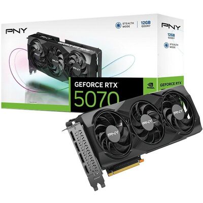 PNY Karta graficzna GeForce RTX 5070 STD12GB VCG507012TFXPB1 PNY Karta graficzna GeForce RTX 5070 STD12GB VCG507012TFXPB1