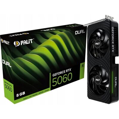 Inny producent Karta graficzna Palit NVIDIA GeForce RTX 5060 8GB NE75060019P1-GB2063D Inny producent Karta graficzna Palit NVIDIA GeForce RTX 5060 8GB NE75060019P1-GB2063D