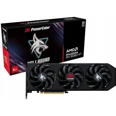 Karta graficzna PowerColor Radeon RX 9060 XT Hellhound 8GB OC Karta graficzna PowerColor Radeon RX 9060 XT Hellhound 8GB OC