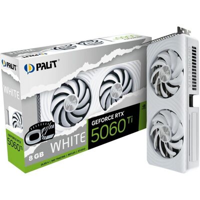 Inny producent Palit Karta graficzna GeForce RTX 5060 TI WHITE OC 8GB GDDR7 128bit 3DP/HDMI Inny producent Palit Karta graficzna GeForce RTX 5060 TI WHITE OC 8GB GDDR7 128bit 3DP/HDMI
