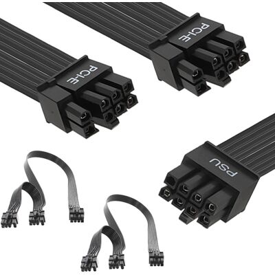 Inny producent Kabel Zasilajacy 65cm 2 Sztuki 8 Pinowy Pcie Karta Graficzna Moodulowy Inny producent Kabel Zasilajacy 65cm 2 Sztuki 8 Pinowy Pcie Karta Graficzna Moodulowy