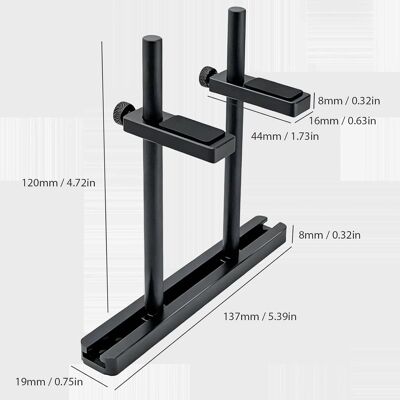 Inny producent Uchwyt Karta Graficzna 128 Mm Aluminiowy Podwójny Regulowany Wspornik Inny producent Uchwyt Karta Graficzna 128 Mm Aluminiowy Podwójny Regulowany Wspornik