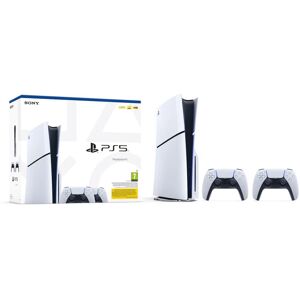 Konsola SONY PlayStation 5 Slim D Chassis + 2 Kontrolery SONY DualSense Biały Konsola SONY PlayStation 5 Slim D Chassis + 2 Kontrolery SONY DualSense Biały