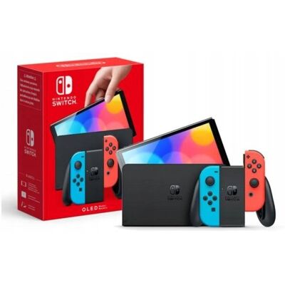 Konsola Nintendo Switch Oled Wielokolorowy Red Blue Gra Multiplayer Konsola Nintendo Switch Oled Wielokolorowy Red Blue Gra Multiplayer