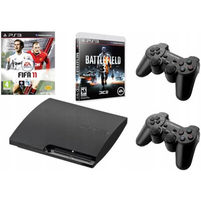 Konsola Sony Playstation 3 Slim 320 GB 2 Pady 2 Gry Komplet Konsola Sony Playstation 3 Slim 320 GB 2 Pady 2 Gry Komplet