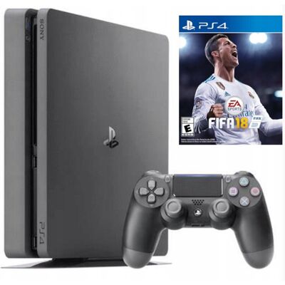 Konsola Sony PlayStation 4 PS4 Slim 1TB czarny Pad Gra Komplet Konsola Sony PlayStation 4 PS4 Slim 1TB czarny Pad Gra Komplet