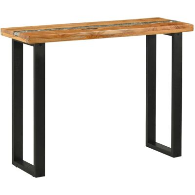 Vidaxl Konsola Brązowy 100 X 35 X 75 Cm Lite Drewno Teakowe Vidaxl Konsola Brązowy 100 X 35 X 75 Cm Lite Drewno Teakowe