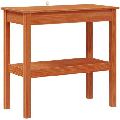 Vidaxl Konsola Woskowy Brąz 80 X 40 X 75 Cm Lite Drewno Sosnowe Vidaxl Konsola Woskowy Brąz 80 X 40 X 75 Cm Lite Drewno Sosnowe
