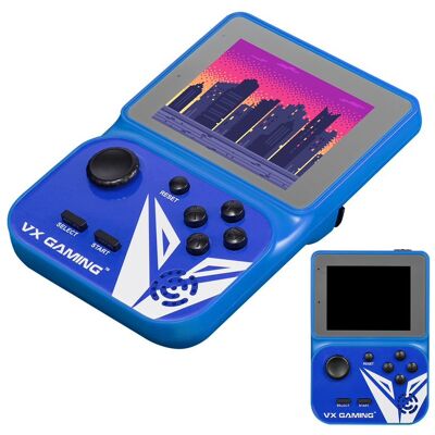 Inny producent VX Gaming Przenośna konsola do gier retro z kartą Micro SD 4 GB - niebieska Inny producent VX Gaming Przenośna konsola do gier retro z kartą Micro SD 4 GB - niebieska