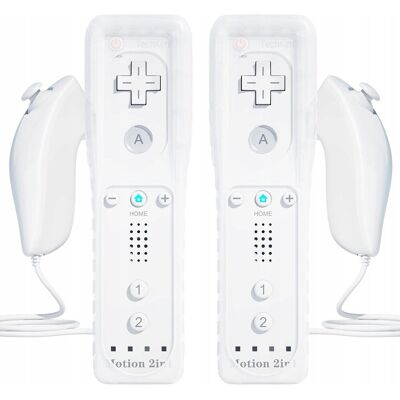 Inny producent Zestaw Kontrolerów do Nintendo Wii Remote game control Biały Inny producent Zestaw Kontrolerów do Nintendo Wii Remote game control Biały