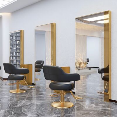 ENZO Konsola Konsoleta Fryzjerska Barberska Kosmetyczna Lustro Led 200x100 Złote ENZO Konsola Konsoleta Fryzjerska Barberska Kosmetyczna Lustro Led 200x100 Złote