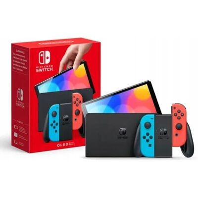 Konsola Nintendo Switch Oled Wielokolorowy Red Blue Gra Multiplayer Konsola Nintendo Switch Oled Wielokolorowy Red Blue Gra Multiplayer
